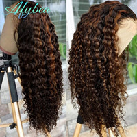 Curly Lace Front Wig — 100% Human Hair