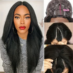 Kinky Straight V-Part Wig — No Leave Out