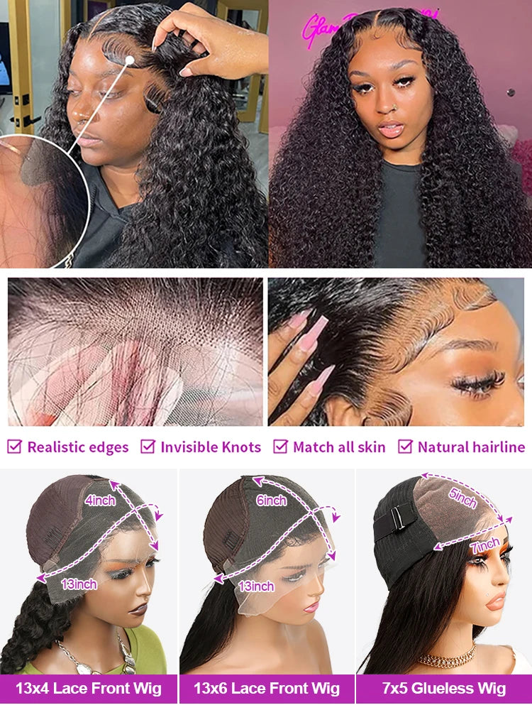 Water Wave Lace Front Wig — 300% Density