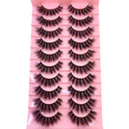8D Mink Lashes — 10 Pairs