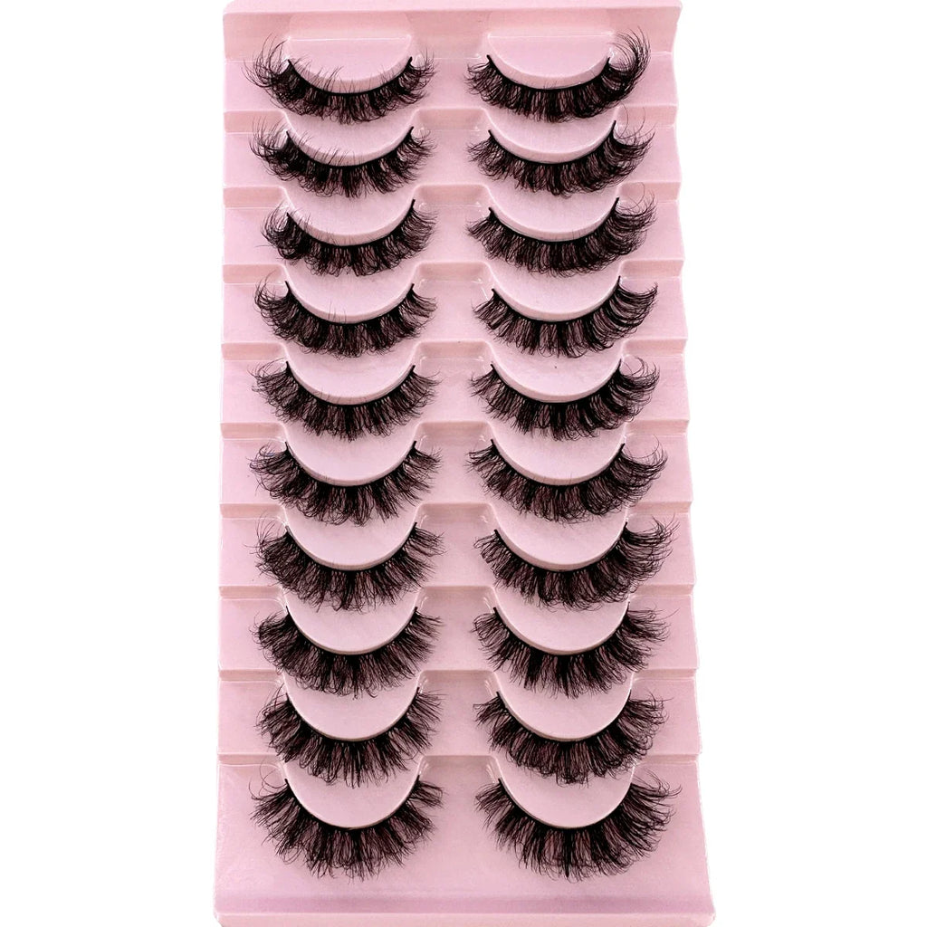 8D Mink Lashes — 10 Pairs