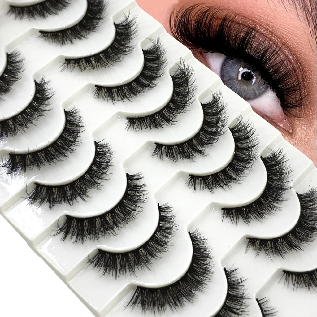 8D Mink Lashes — 10 Pairs