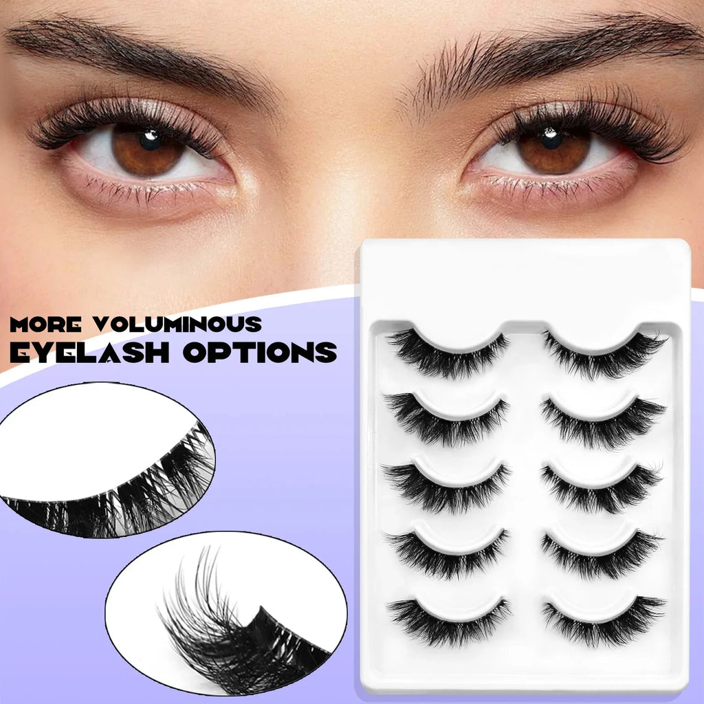 Natural Cat Eye Lashes — Soft Wispy