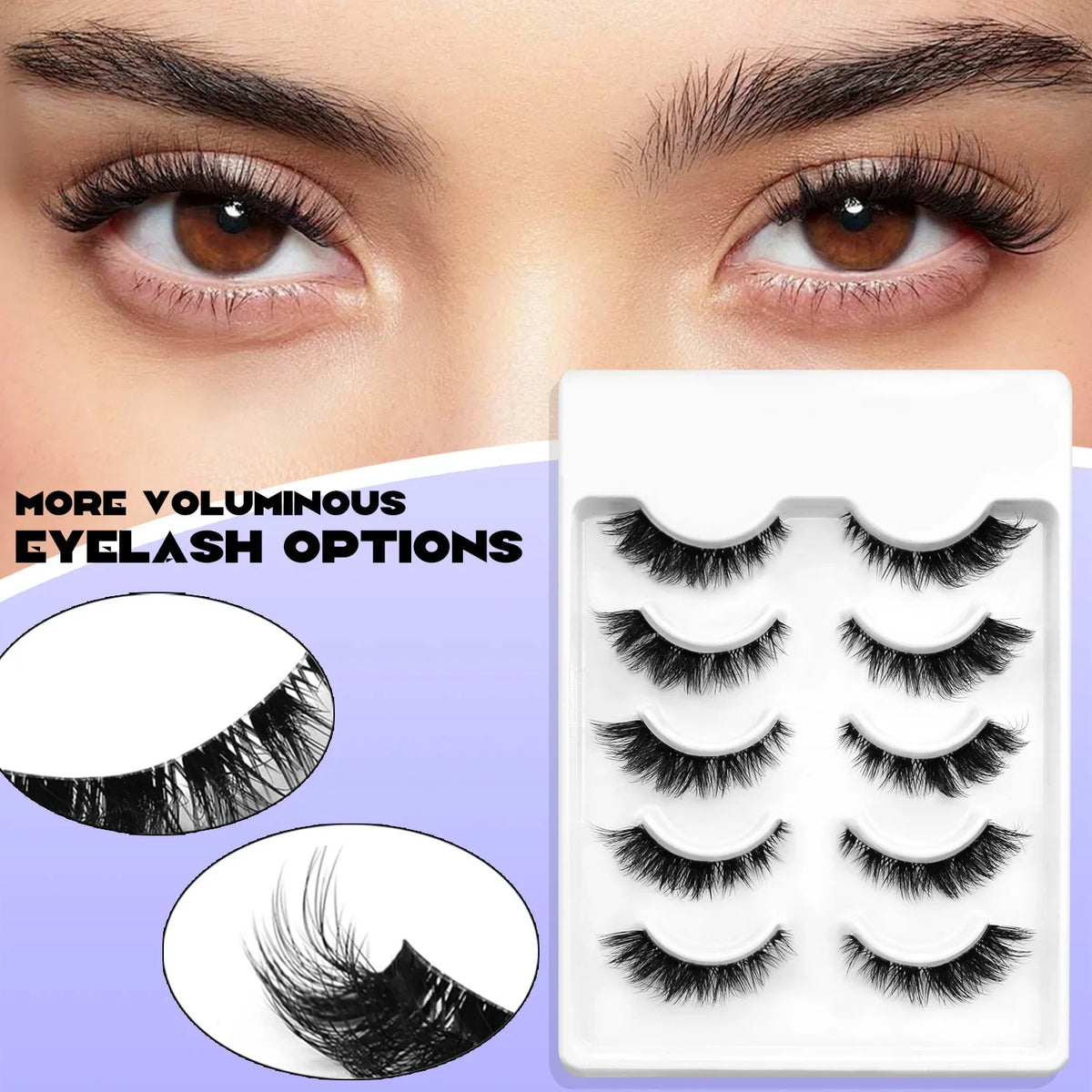 Natural Cat Eye Lashes — Soft Wispy