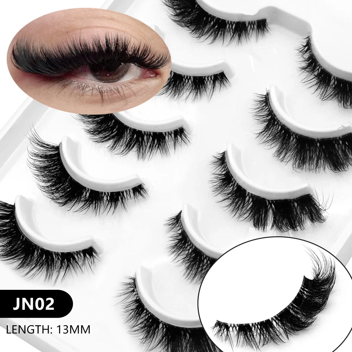 Natural Cat Eye Lashes — Soft Wispy