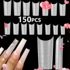 Clear Press-On Toenails with Glue Kit