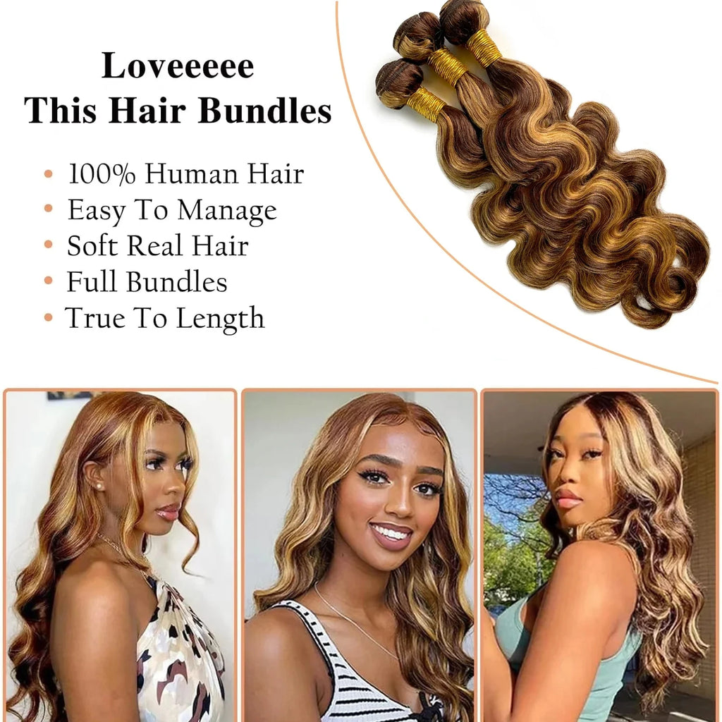 Highlight Ombre Body Wave Bundles