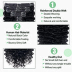Deep Wave Clip-In Extensions — 8 Piece Set