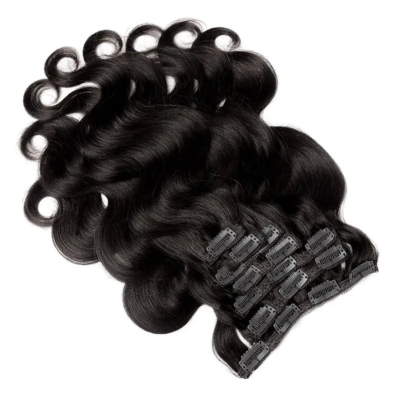 Body Wave Clip-In Extensions — 8 Piece Set