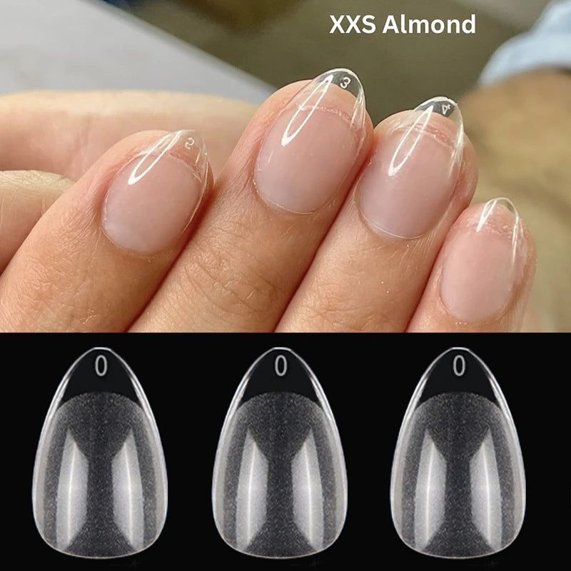 Extra Short Coffin Gel Tips — XXS