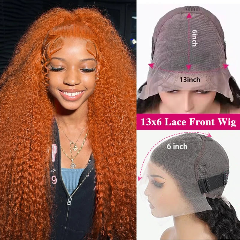 Ginger Water Wave Lace Front Wig