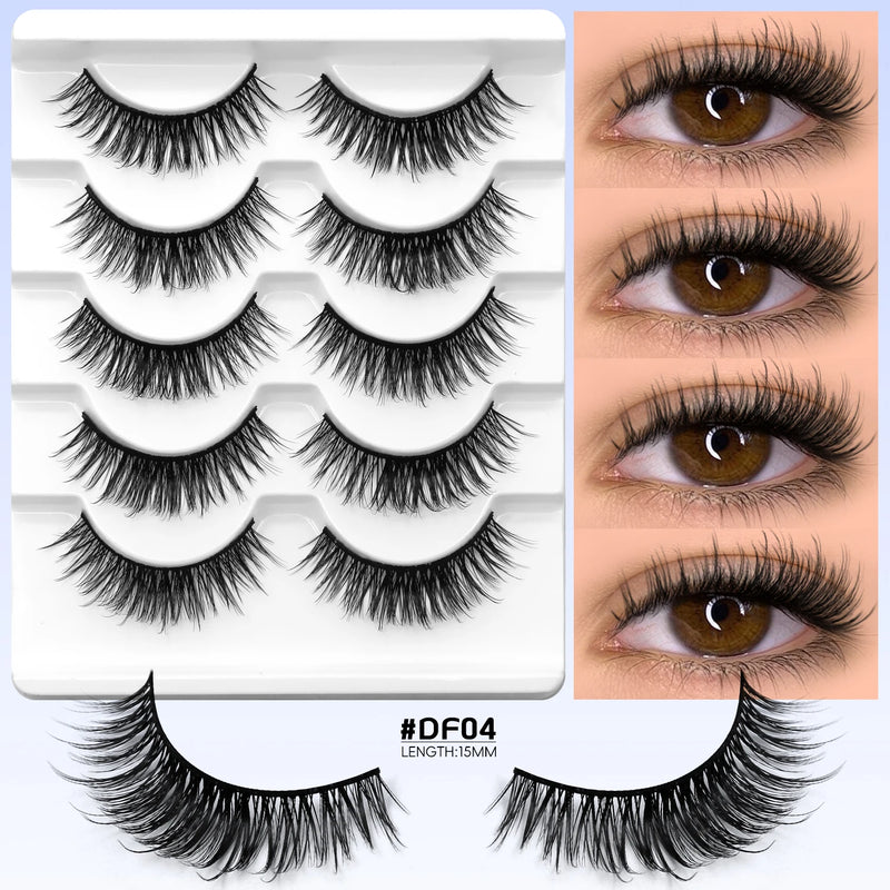 Natural Cat Eye Lashes — Soft Wispy