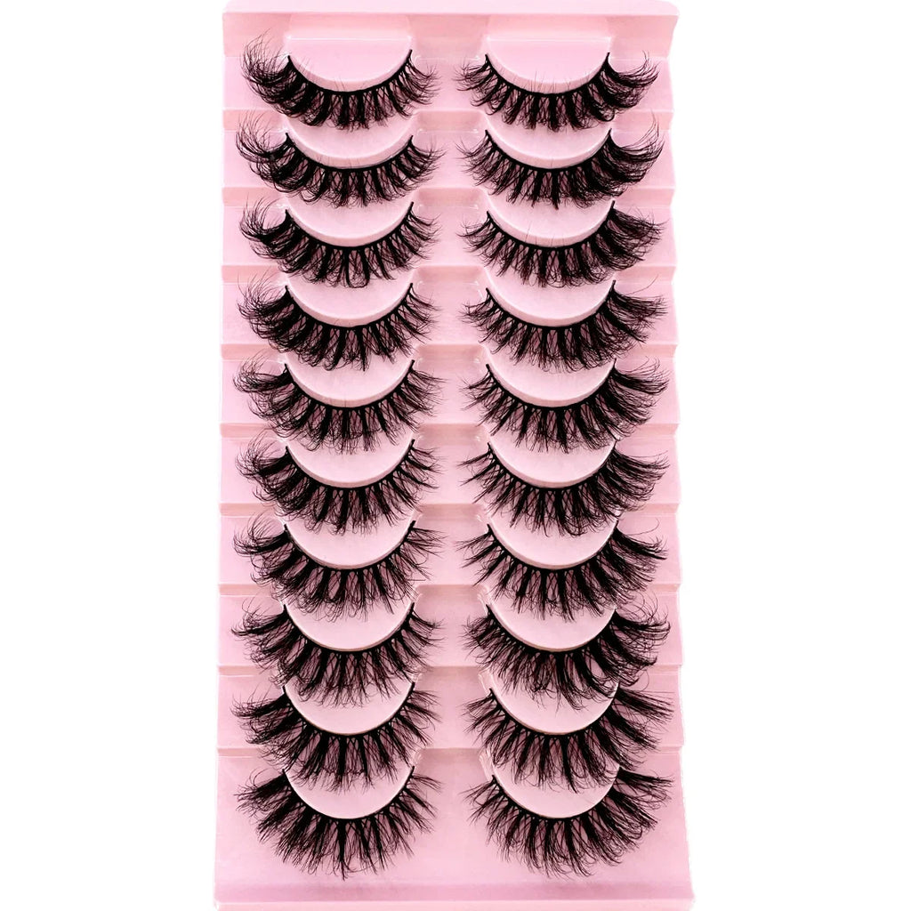 8D Mink Lashes — 10 Pairs