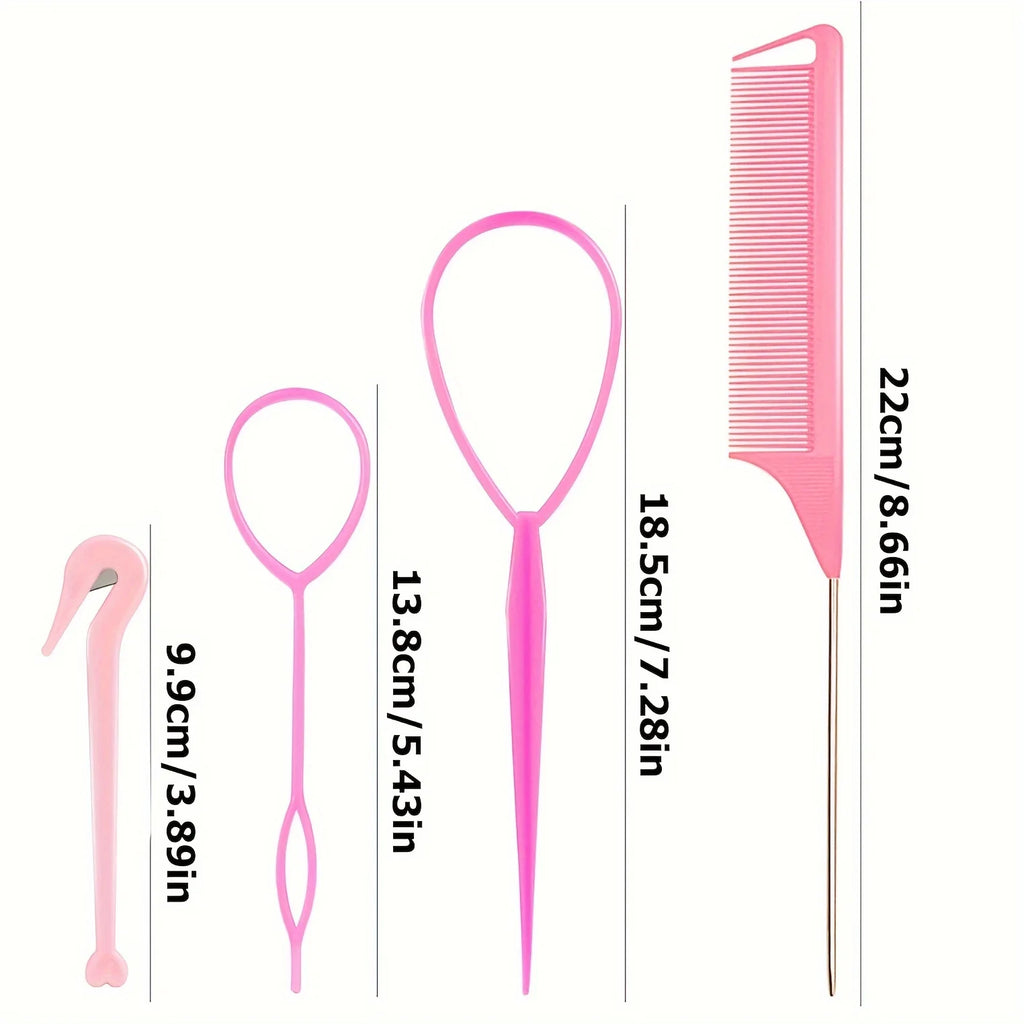 Braiding & Ponytail Tool Set — 4 Piece