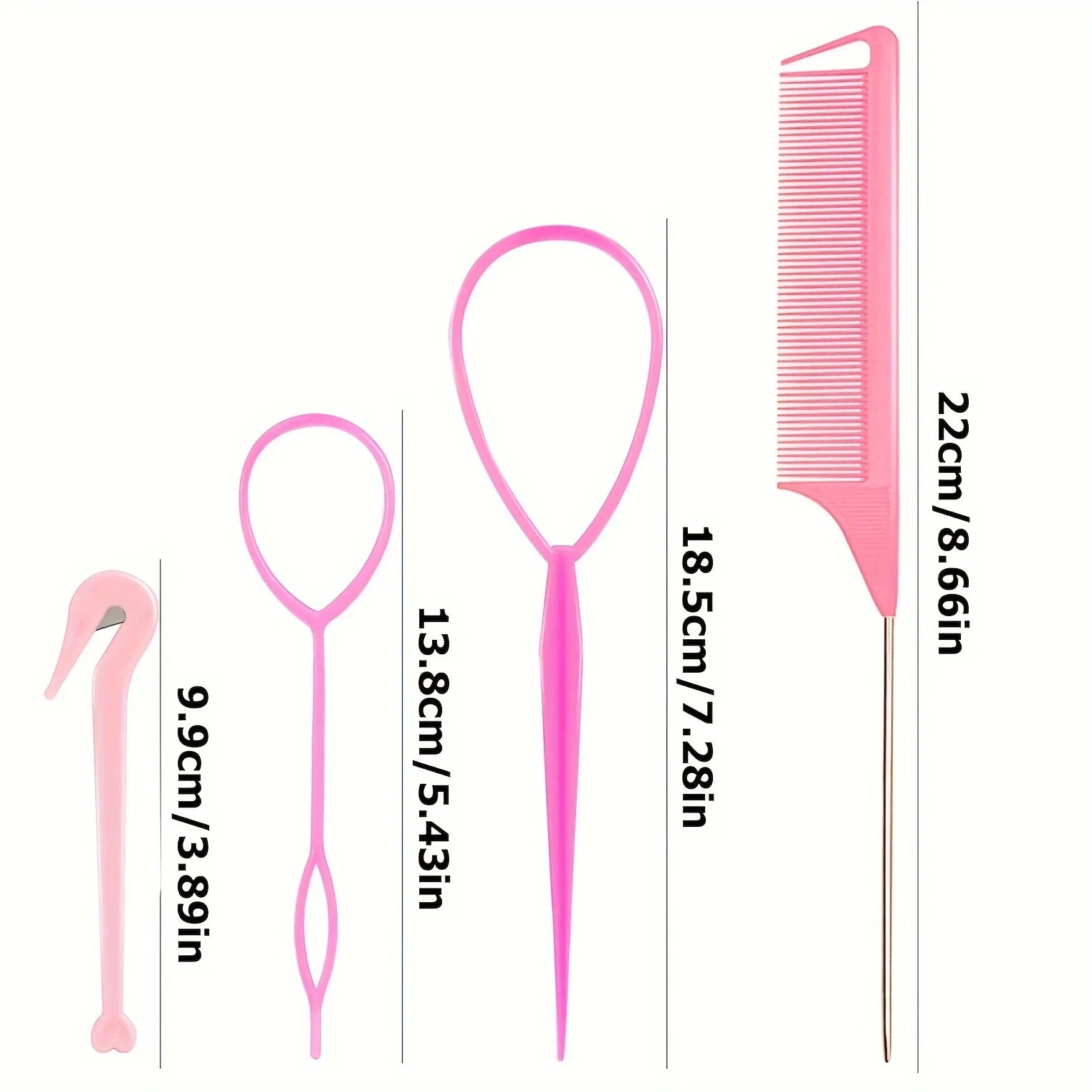 Braiding & Ponytail Tool Set — 4 Piece