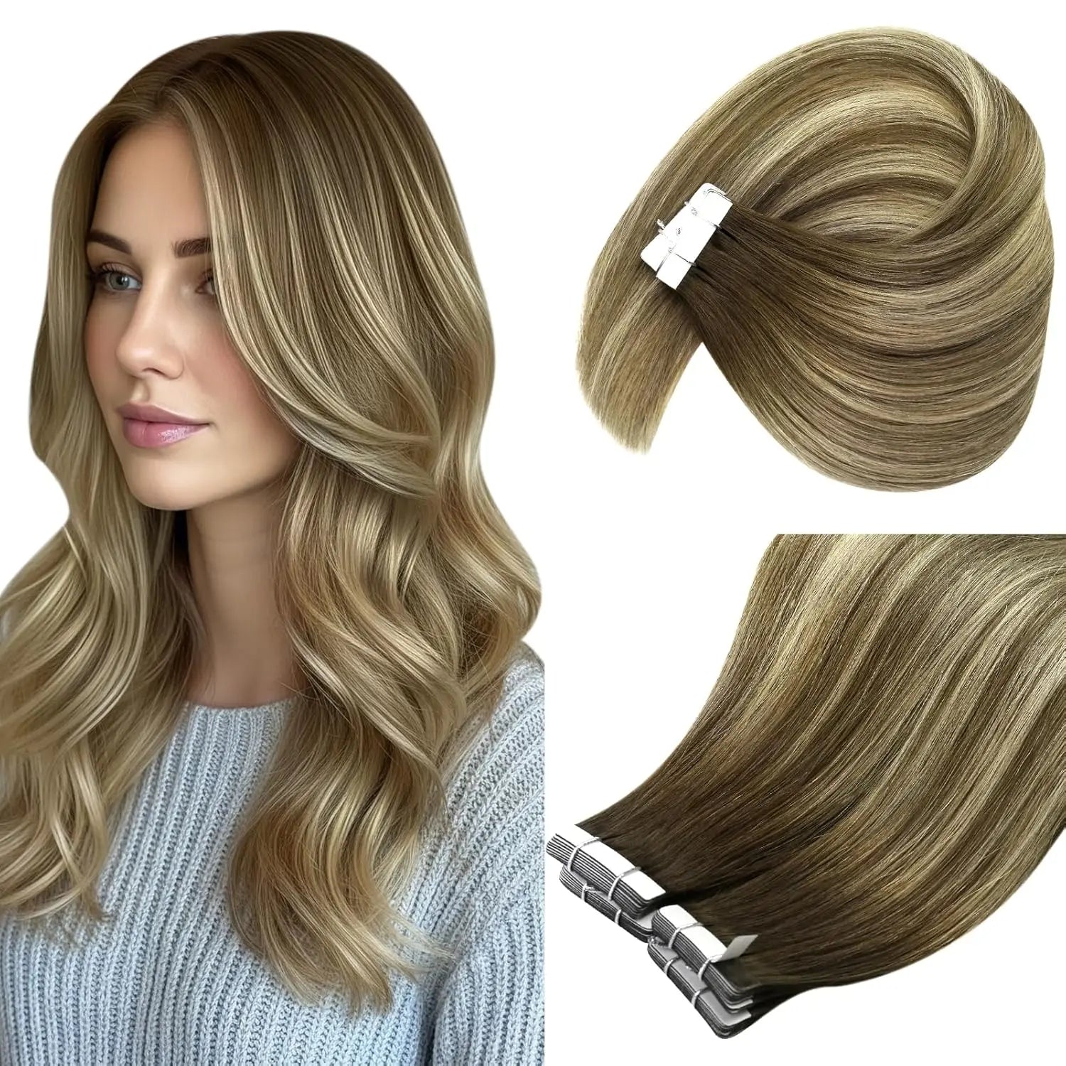 Balayage Straight Tape-Ins
