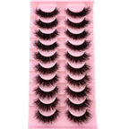 8D Mink Lashes — 10 Pairs