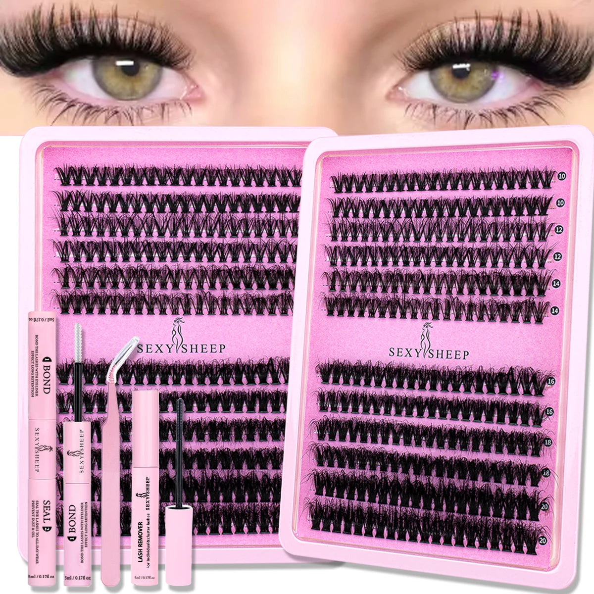 DIY Lash Clusters with Glue & Remover
