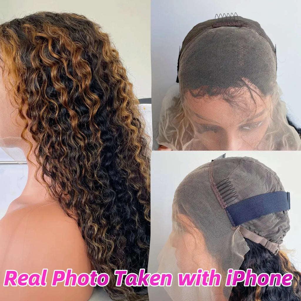 Curly Lace Front Wig — 100% Human Hair