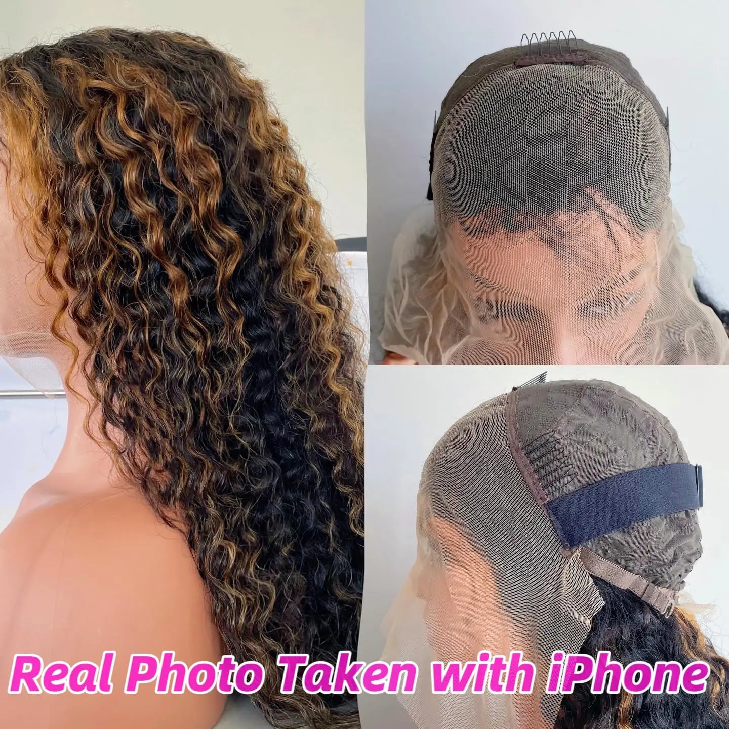 Curly Lace Front Wig — 100% Human Hair