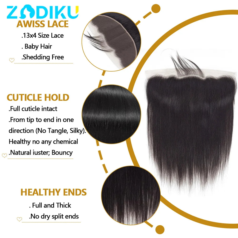 Straight Ear-to-Ear Lace Frontal & Closure