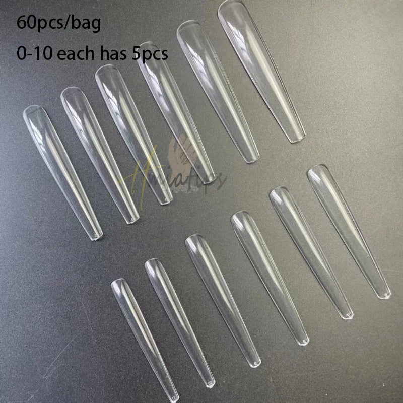 Extra Short Coffin Gel Tips — XXS