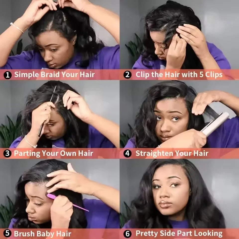 Body Wave V-Part Wig — 200% Density