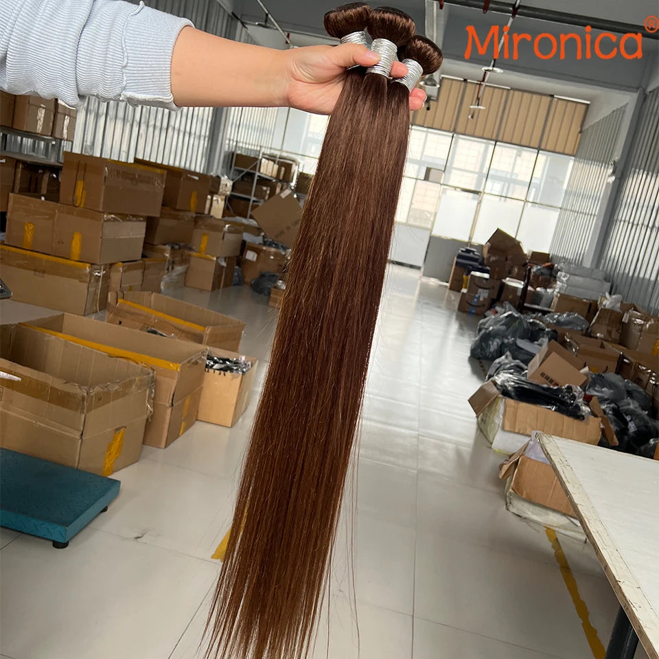 Chocolate Brown Straight Bundles