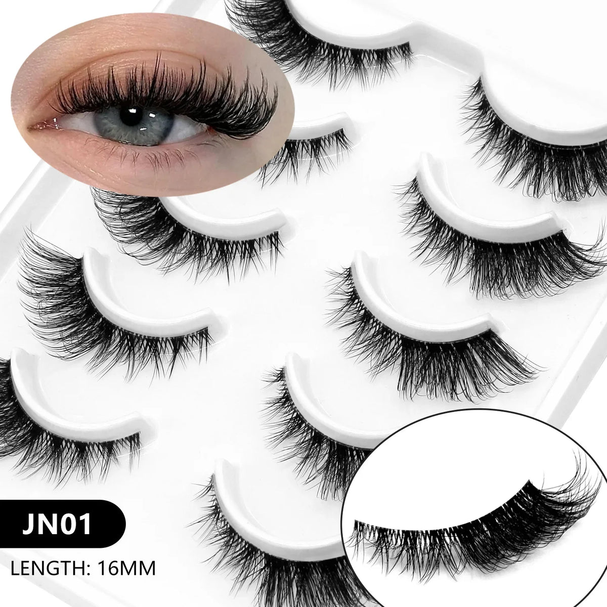 Natural Cat Eye Lashes — Soft Wispy