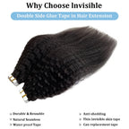 Kinky Straight Tape-In Extensions