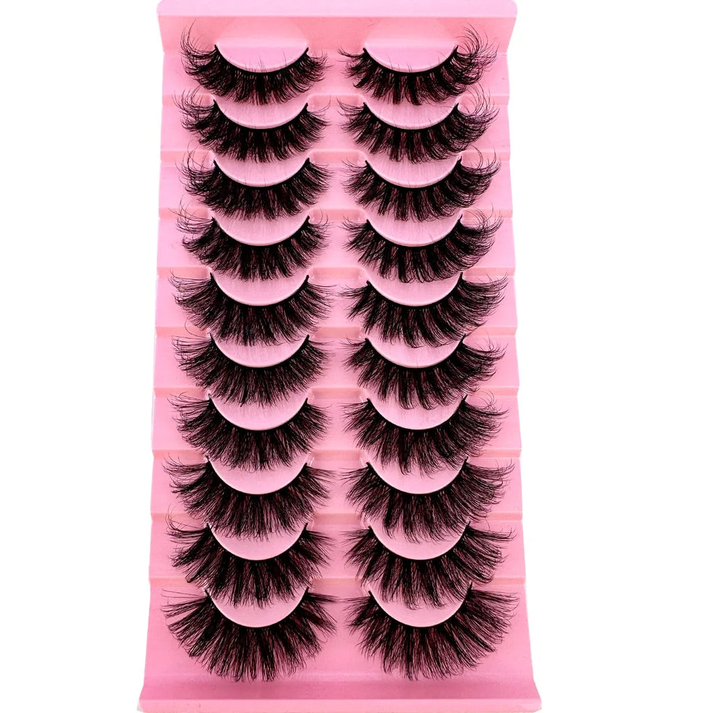 8D Mink Lashes — 10 Pairs