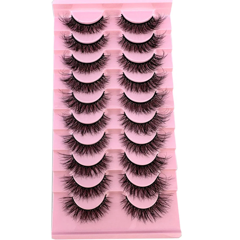 8D Mink Lashes — 10 Pairs