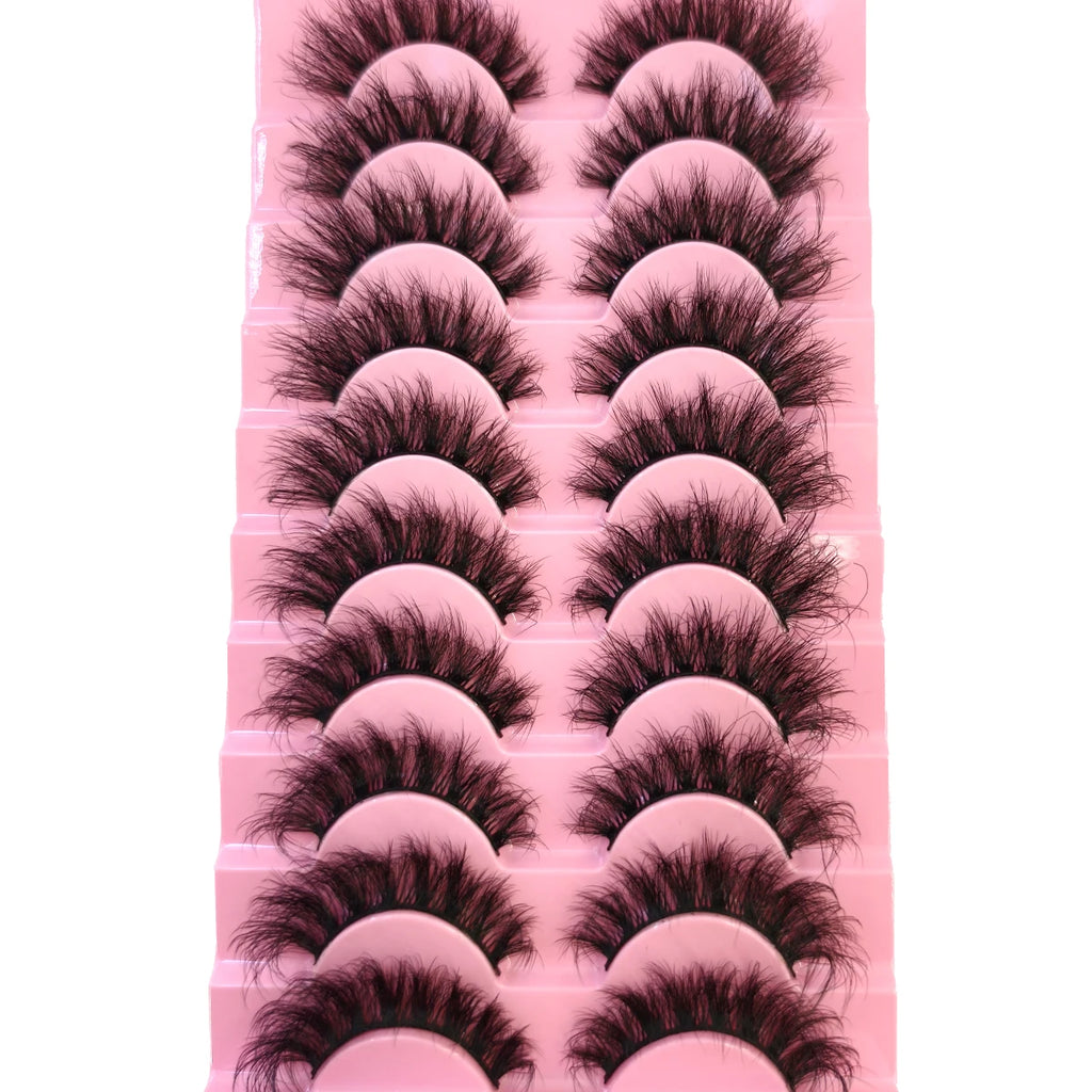 8D Mink Lashes — 10 Pairs