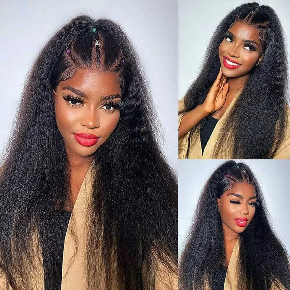 Kinky Straight 360 Glueless Wig — 30 Inch