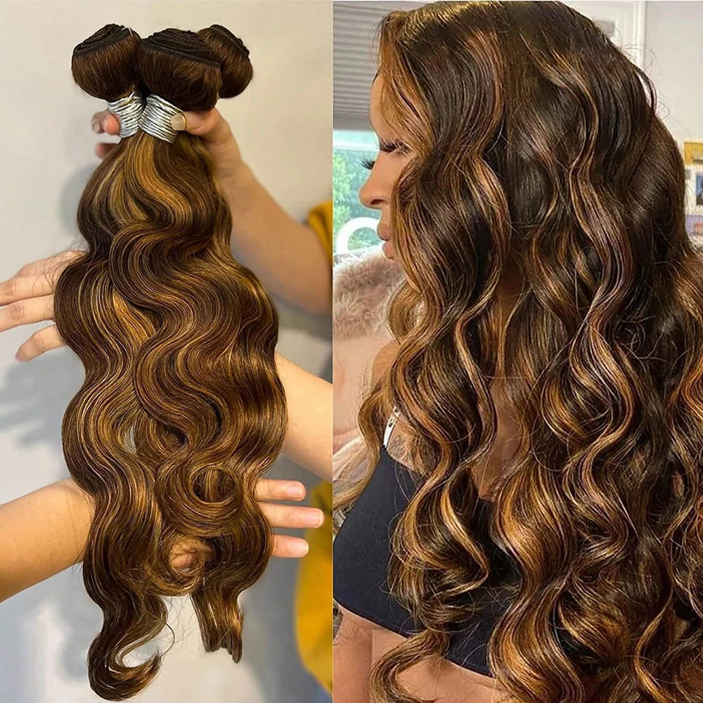 Highlight Ombre Body Wave Bundles