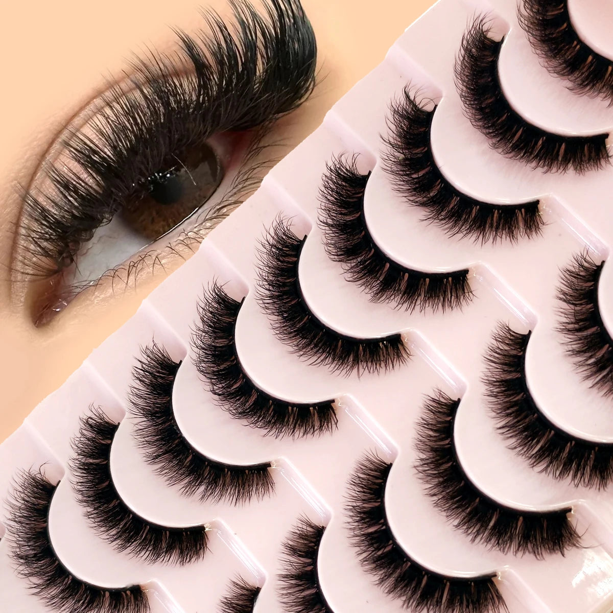 8D Mink Lashes — 10 Pairs