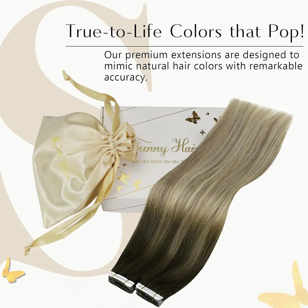 Balayage Straight Tape-Ins