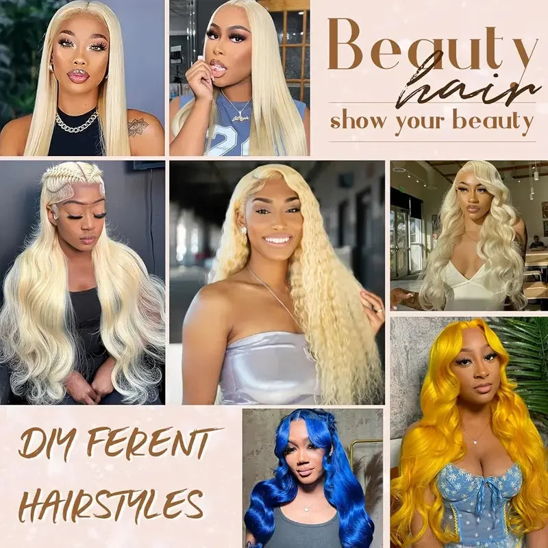 613 Blonde Straight Bundles
