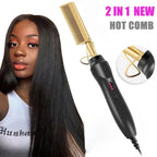 Heated Straightening Comb — Wet or Dry