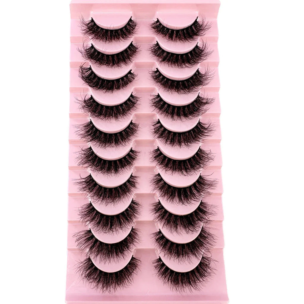 8D Mink Lashes — 10 Pairs