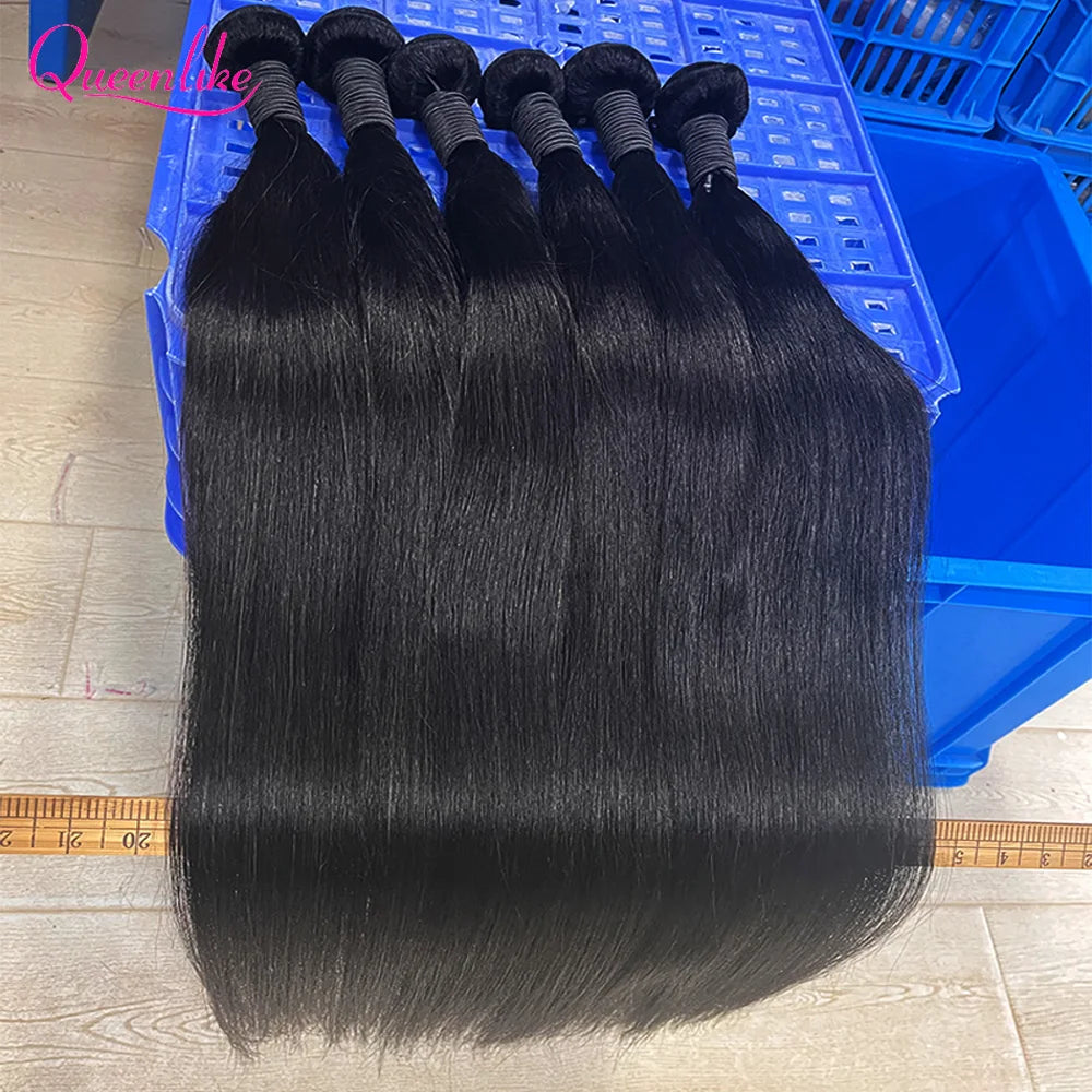 Raw Straight Bundles — 26 to 30 Inch
