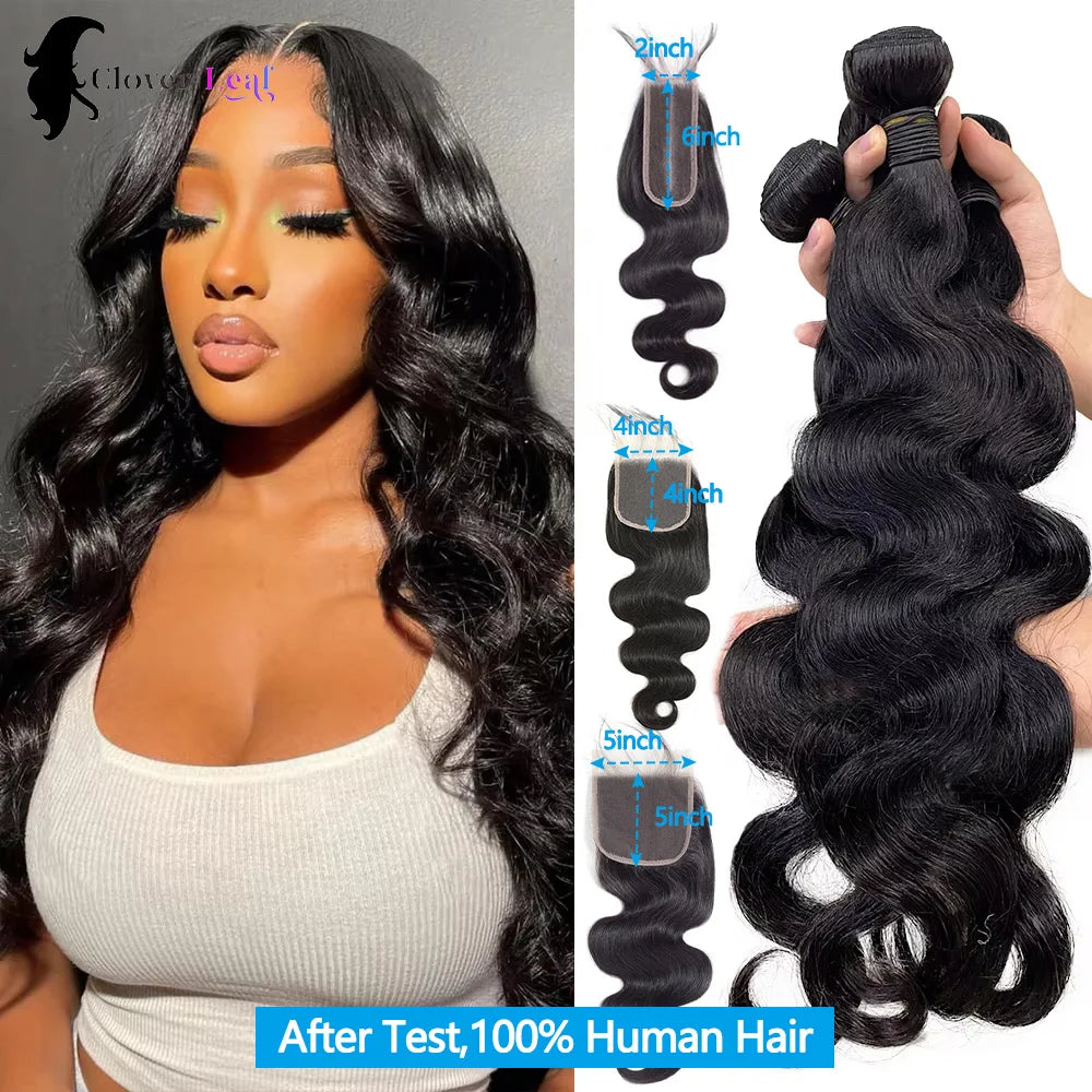 Body Wave Bundle Set with Closure