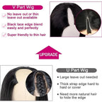 Straight V-Part Wig — Glueless