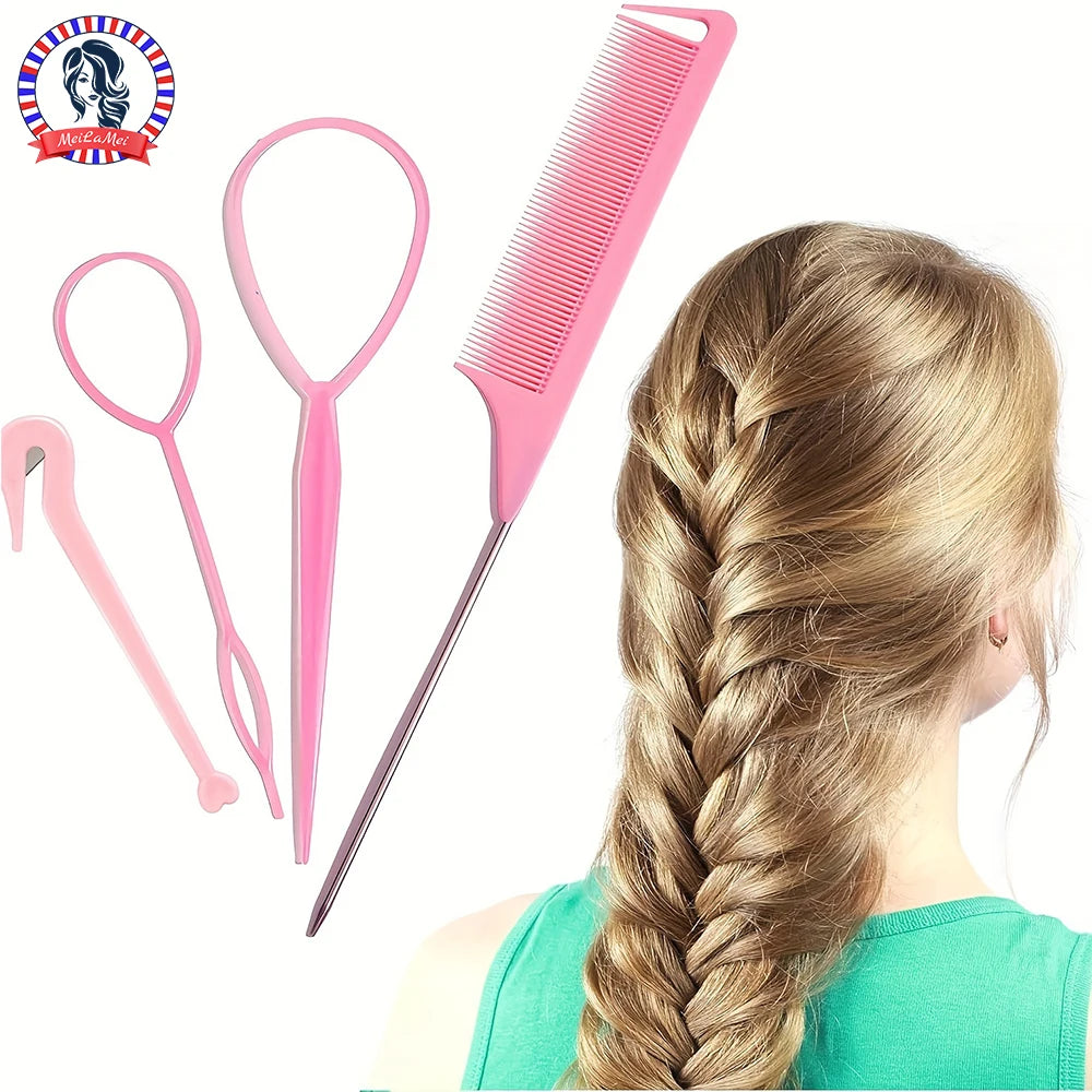 Braiding & Ponytail Tool Set — 4 Piece