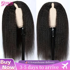 Kinky Straight V-Part Wig — No Leave Out