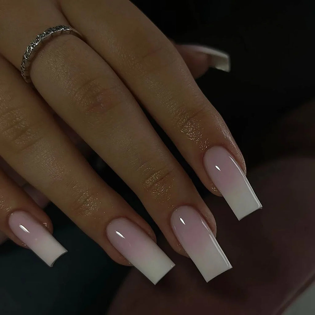 Long Stiletto Press-On Nails — Pink