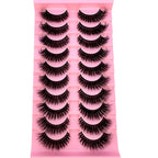 8D Mink Lashes — 10 Pairs