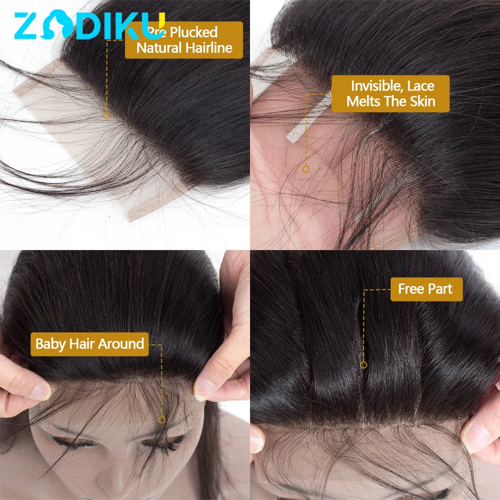 Straight Ear-to-Ear Lace Frontal & Closure
