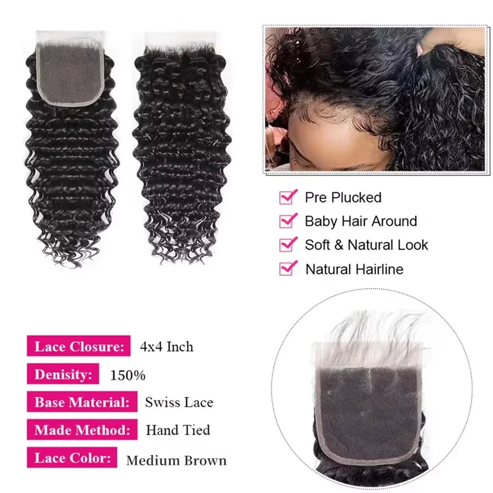Burmese Deep Wave Bundle Set with Closure