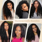 Burmese Curly Bundles — Raw Human Hair